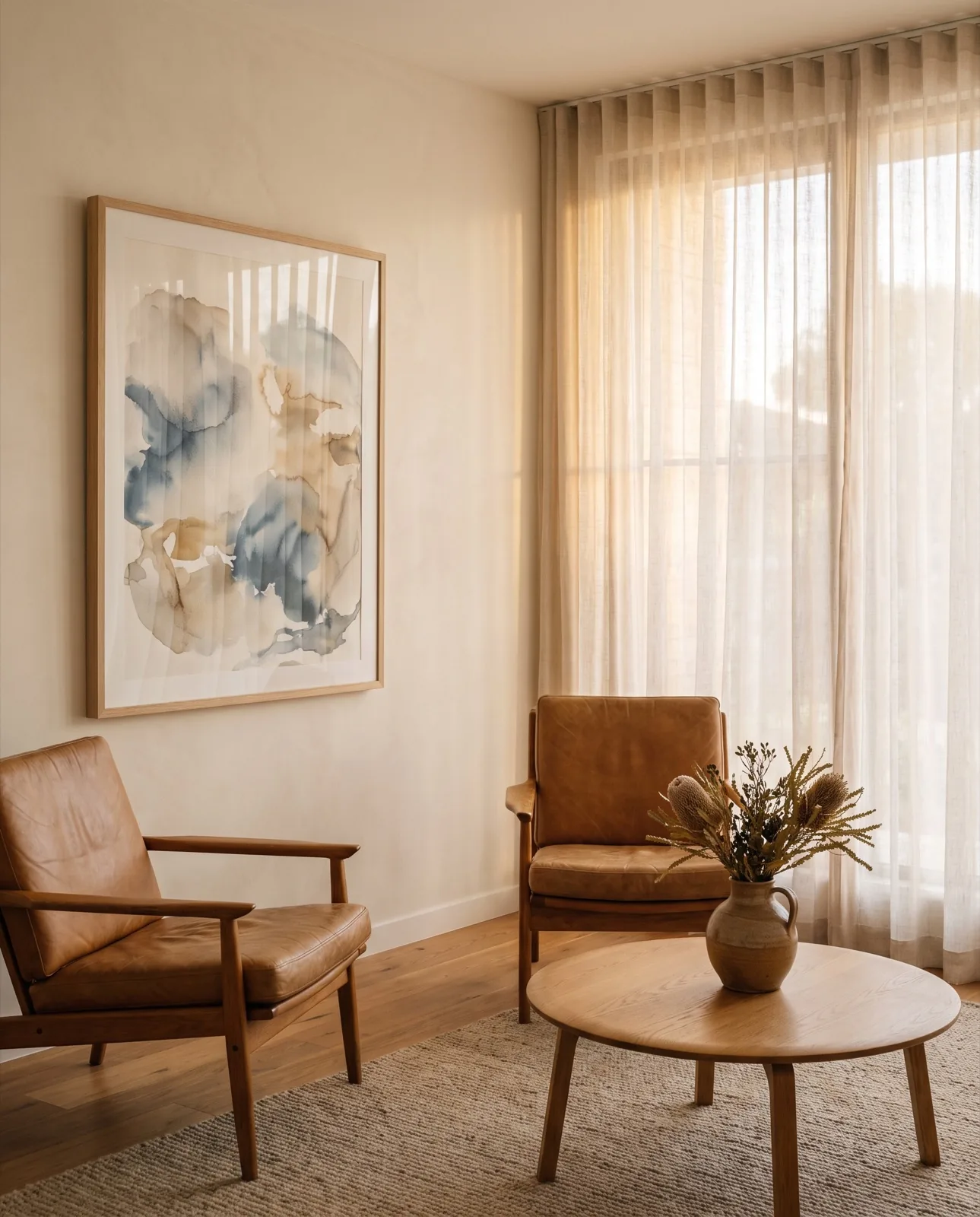 A calm clinical consulting room with soft natural light